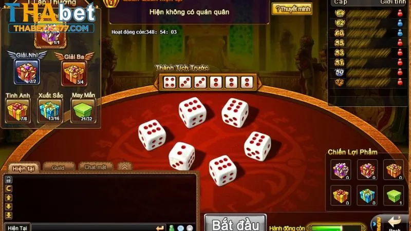 Game xí ngầu được yêu thích tại cổng game Thabet